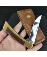 Vintage Gerber sportsman 97223 lockback pocket knife leather sheath USA ... - €71,04 EUR