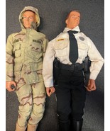 GI Joe 12&quot; Pawtucket Army &amp; Metro PD 1/6 Scale Figures No Accessories Lot 2 - $609.80 MXN