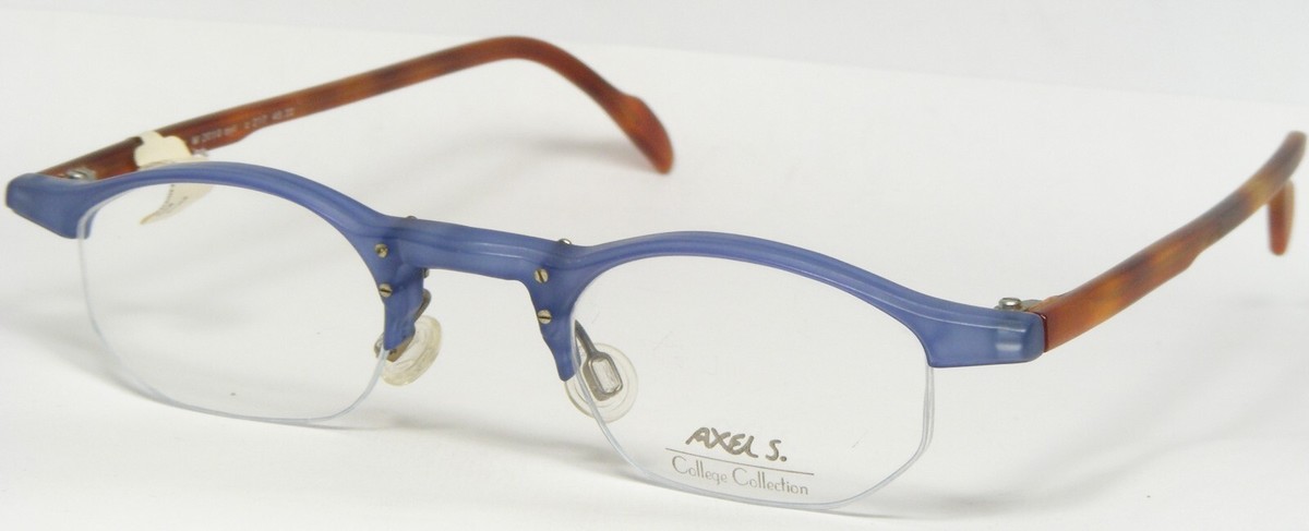 Vintage AXEL S.College 2010 217 Mate Azul / Marrón Gafas 45-22-140mm - $66.32