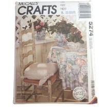 McCall&#39;s Crafts Pattern 5274 Patio Pretty Pillow Table Cloth Pot Covers ... - $3.91