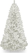 National Tree Company Pre-Lit Artificial Full Christmas Tree, White, North Valle - £220.54 GBP