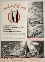 1951 Print Ad Murray Ohio Mfg Mercury Bicycles Baby Walker Cleveland,Ohio .. - £14.06 GBP