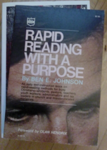 Rapid Reading With A Purpose Ben E. Johnson USED Paperback Book - £2.32 GBP