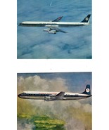 Postcards KLM Airplanes lot of 2 Postcards DC 7 &amp; 8 - $3.07 CAD