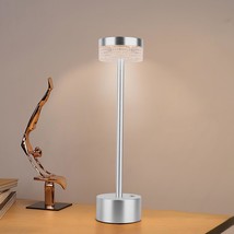 Cordless Battery Powered Led Table Lamp,3 Color Portable Rechargeable Desk Lamp, - £26.88 GBP