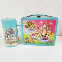 1979 Walt Disney&#39;s Magic Kingdom Wonderful World Lunch Box Thermos SEE PICTURES - £33.07 GBP