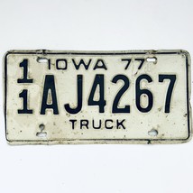1977 United States Iowa Buena Vista County Truck License Plate 11 AJ4267 - $16.36 CAD