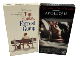 Tom Hanks Movies VHS Forrest Gump &amp; Apollo 13 Slipcases Lot of 2 - £4.64 GBP