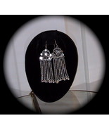 Silver Chandelier Earrings Earring Hollywood Trendy - £24.08 GBP