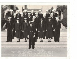 Original US Navy School Photo Yeomen, original 8x10 Simi-Glossy with Names 1953 - £9.00 GBP