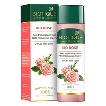 Biotique Bio Rose Pore Tightening Toner with Himalayan Water, 120ml E425 - £14.21 GBP