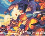 N) 1995 Fleer Ultra Marvel Greatest Battles Trading Card Cyber vs Wolver... - $1.97