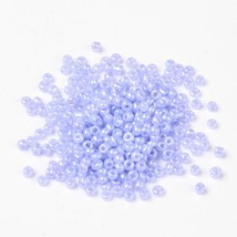 10oz Lot Glass Seed Beads Ceylon Round lilac 4mm  ZZZ - £1.48 GBP