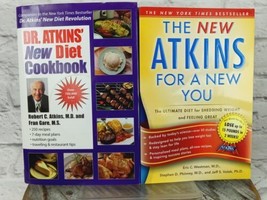 Lot of 2 Atkins New Diet Cookbook &amp; Atkins for A New You Books - £18.08 GBP