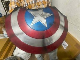 Captain America Rotto Shield Marvel Comics Avenger End Gioco Rotto Ferro Shield - £63.65 GBP