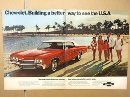 1972 Chevrolet Impala Miami Florida De Beers Diamonds Print Ad 10.5x13&quot; - £5.64 GBP