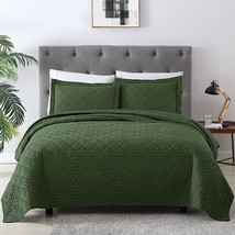 The Exq Home King Size Olive Green 3 Pc., Lightweight Soft, Quality Mate... - $48.98