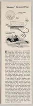 1952 Magazine Article &amp; Picture How to Make a Chubby Pickerel Plug for Fishing - £9.04 GBP