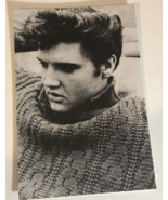 Elvis Presley Postcard Elvis In Sweater Black And White - £2.71 GBP