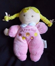 Ultra Soft Plush My First Doll Blonde Hair Pink Braids - £19.54 GBP