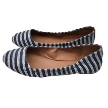 Lucky Brand Blue &amp; White Canvas Flats Womens Shoes 9.5 - £13.70 GBP
