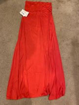 Lularoe NWT Full Length Boho Solid Red Light Maxi Skirt - Size XS - £21.89 GBP