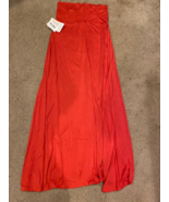 Lularoe NWT Full Length Boho Solid Red Light Maxi Skirt - Size XS - £22.17 GBP