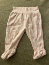 Baby Club Girls Pants size 3 to 6 months pink w/ Hearts - $3.21