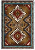 90x60 BRAZOS SOUTHWEST Large Tapestry Afghan Throw Blanket - $94.05