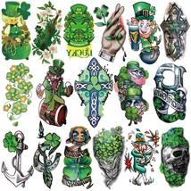 77sheets St Patricks Day Temporary Tattoo for Girls or Boys 17sheets Lar... - £17.39 GBP