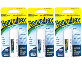 Inhaler Nasal Decongestion Quick Relief Allergies, 1Ct, 3-Pack - $605.29 MXN