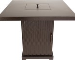 The Warren Table Gas Fire Pit By Pleasant Hearth Is Hammered Bronze. - $256.96