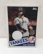 Gary Sanchez 2020 Topps Series 2 Game Used Jersey Relic Yankees New York - £9.41 GBP