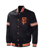 San Francisco Giants MLB Baseball Bomber Varsity Letterman Jacket Black ... - $104.98