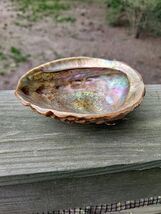MCM Abalone Shell Bowl Lucite Footed Large- VINTAGE - $5.94