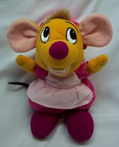 Walt Disney Store Cinderella Cute Suzy Mouse In Pink 8&quot; Bean Bag Stuffed Animal - £11.67 GBP