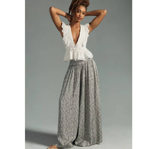 New By Anthropologie Wide-Leg Pants $130 SIZE 2 Carbon - £55.22 GBP