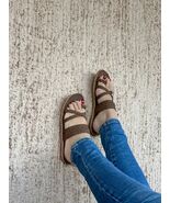 Sandales classiques en cuir faites à la main pour elle - $44.77