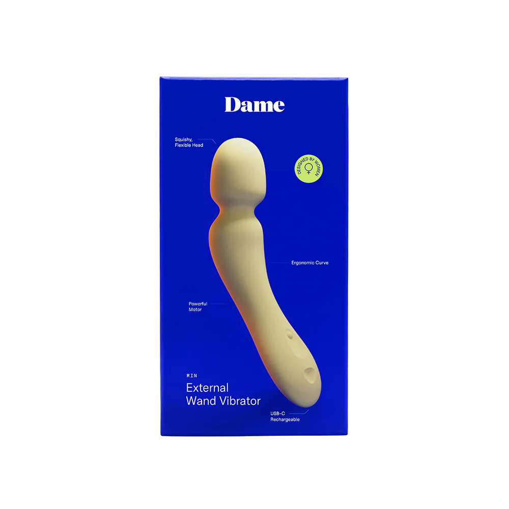 Dame Min Mini Wand Vibrator Butter - $1,219.24 MXN
