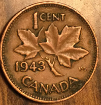 1943 Canada Small Cent Penny Coin - £1.01 GBP