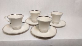 Pickard Sheffield White Footed Cup and Saucer Set BONE CHINA United States VTG - £62.01 GBP