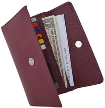 Women&#39;s RFID Wallet Long Magnetic Snap Organizer Ladies Leather Wallet - £13.19 GBP