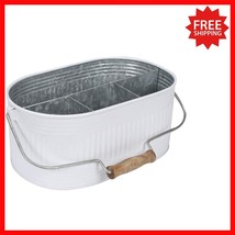 Rustic Iron Multi-Compartment Caddy – Chic Organizer for Kitchen &amp; Bath - $55.28