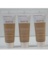3x Lot UNDONE Beauty Unfoundation Matte Tint Vegan in Soft Medium Beige ... - £11.73 GBP