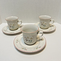 VTG JMP Strawberry Field Replacement Saucers and Coffee Cups Lot of 6 - $24.48