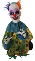 Talking Clown Groundbreaker Skeleton Clown Prop; Touch Activated Animatronic 19” - £94.62 GBP