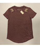 NWT Aeropostale Seriously Soft Womens Short Sleeve Crew Neck Old Rose To... - £13.15 GBP