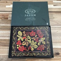 Vintage Jason Cork Placemats Woodland Leaves Lot Of 6 Rare 11.25x8.5 Each - £32.64 GBP