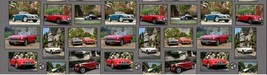 11.75&quot; X 44&quot; Panel Vintage Old Antique Cars Retro MG Cotton Fabric Panel D375.47 - £3.37 GBP