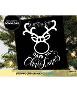 The Rudolph SVG Christmas Countdown Chalkboard Days Till X-mas SVG Cut File - £2.35 GBP